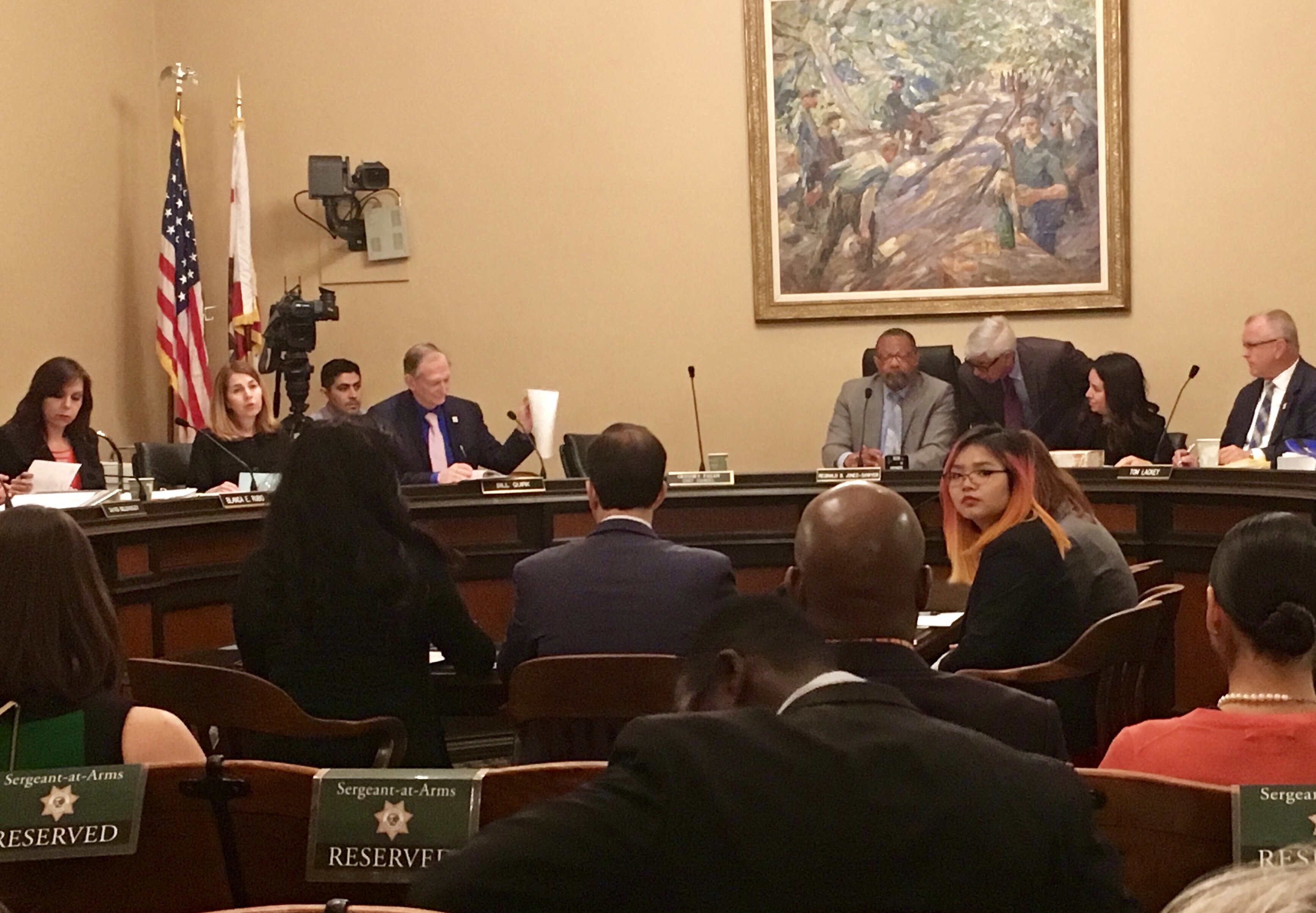 Jennifer Li looking up